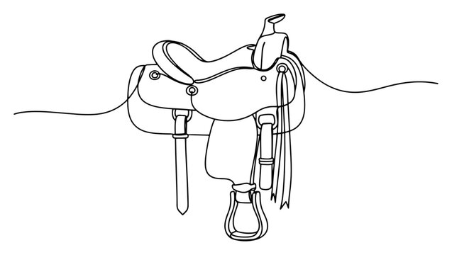 Western horse saddle