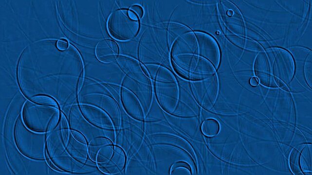 Abstract Blue Water Ripples Rain Drops 4k Motion Background