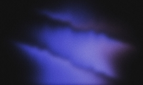 Abstract dark blue light beams on a solid black background