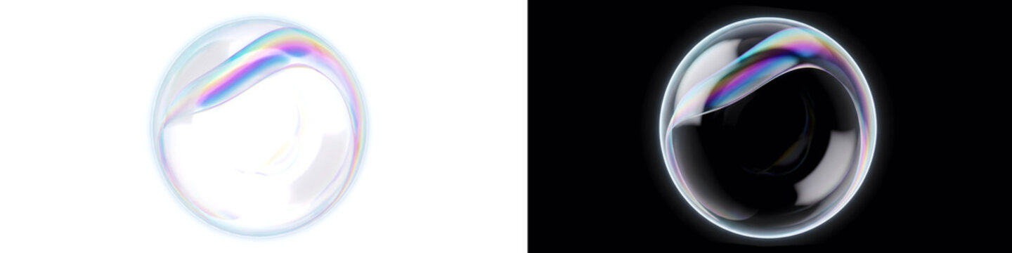 Isolated Abstract Geometric Circle Graphic Element for Overlay and Compositing