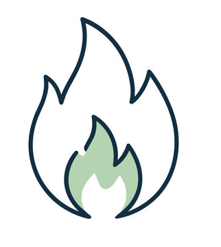 Burn Fat intermittent fasting icon vector