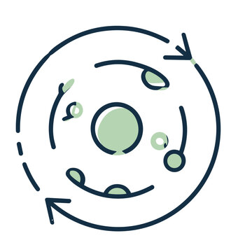 Autophagy intermittent fasting icon vector
