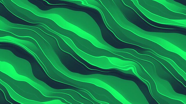 Abstract green liquid wavy pattern modern artistic design background footage