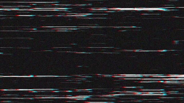 Dynamic digital glitch effect visualizing signal distortion and data corruption