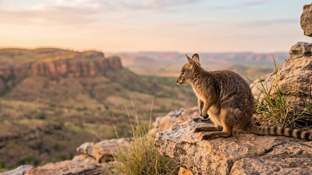 nabarlek close up at morning light in kimberley western australia video