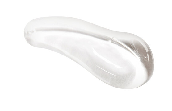 Sample of clear serum on transparent background