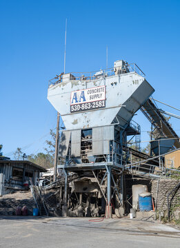 Caption:
A&A Concrete Supply batch plant in Auburn CA, illustrating small regional suppliers navigating tariff-driven material costs amid a slow infrastructure-led industry recovery, September 2026