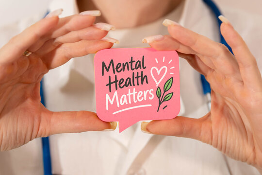Mental Health Matters - Healthcare Support and Emotional Wellbeing Concept.