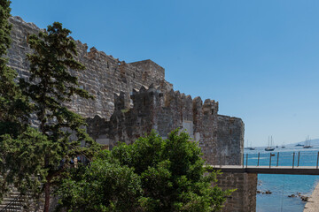 The castle located in the center of the Bodrum district of Muğla province, Turkey, is also known as the Castle of St. Peter. Today, Bodrum Castle is a major tourist destination. © Ali