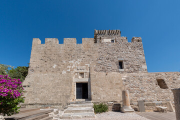 The castle located in the center of the Bodrum district of Muğla province, Turkey, is also known as the Castle of St. Peter. Today, Bodrum Castle is a major tourist destination. © Ali