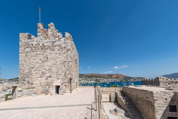 The castle located in the center of the Bodrum district of Muğla province, Turkey, is also known as the Castle of St. Peter. Today, Bodrum Castle is a major tourist destination. © Ali