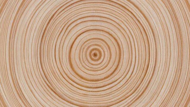 The captivating natural pattern of concentric growth rings within a tree trunk showcases the passage of time and the organic beauty inherent in wood grain, offering a visual representation
