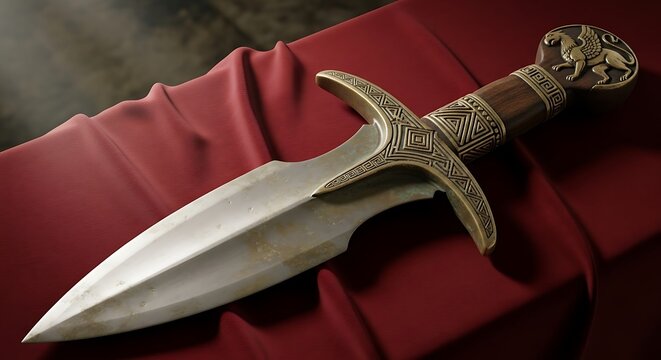 sword on a black background