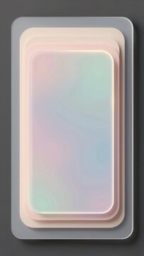 square shaped frame gradient effect frame three overlapping rectangles different color pink blue light blue colors arranged way creates wave like pattern pink rectangle blue rectangle middle light