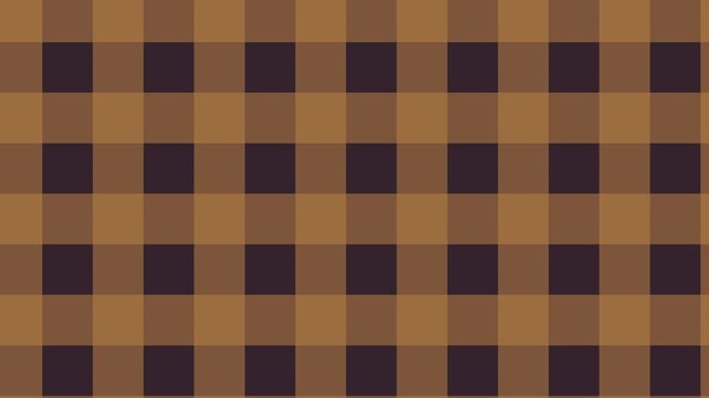 Animated orange gingham check motion background seamless loop