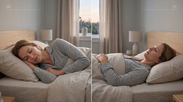 Side-Sleep Position Comparison for Easier Breathing Comfort