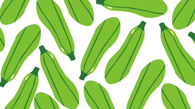 Fresh animated seamless pattern featuring bright green beans on a clean white background