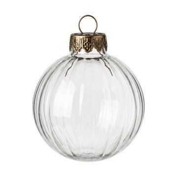  Glass Christmas ornament PNG isolated illustration.