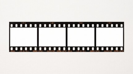 Fototapeta premium long 35mm filmstrip or border with empty frames