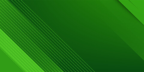 Fototapeta premium Abstract green sporty background template vector with shiny lines and lights. Green background with strong pattern design.Eps10 vector