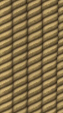 Shimenawa Rice Straw Rope With Twisting Fiber Bundles, Japanese New Year Seamless Loop Background in calm gold tones vertical 9:16