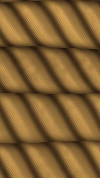 Shimenawa Rice Straw Rope With Twisting Fiber Bundles, Japanese New Year Seamless Loop Background in bright gold tones vertical 9:16