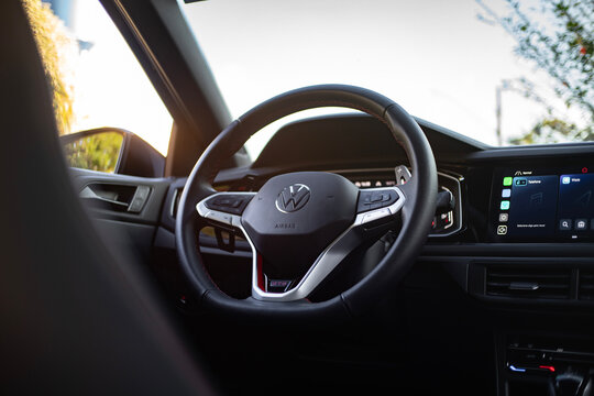 Volkswagen Nivus GTS SUV Interior Steering Wheel Dashboard View