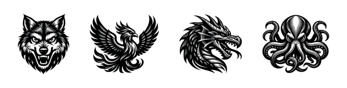 Mythical Creature And Animal Icons