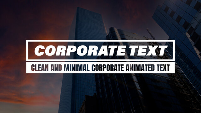 Corporate Text Animations