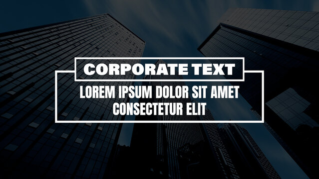 Corporate Text Animation