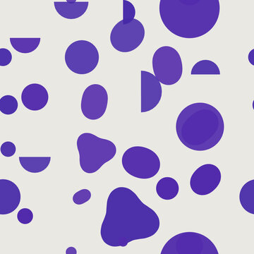 Minimal geometric pattern seamless vector background in indigo