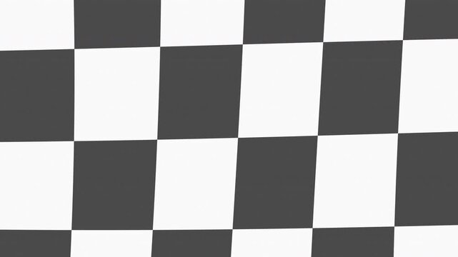 Macro Checkered Racing Flag Animation for Motorsport Victory, Speed and Championship Finish
