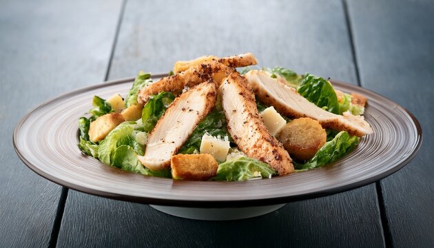 healthy grilled chicken caesar salad