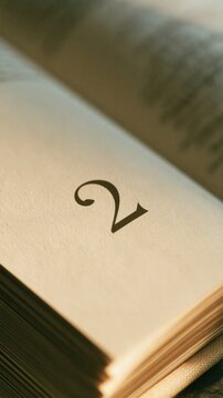 This shows chapter number two in a book, emphasizing a new beginning with a minimal cream page and elegant typography.