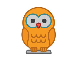 Fototapeta premium Cartoon owl illustration