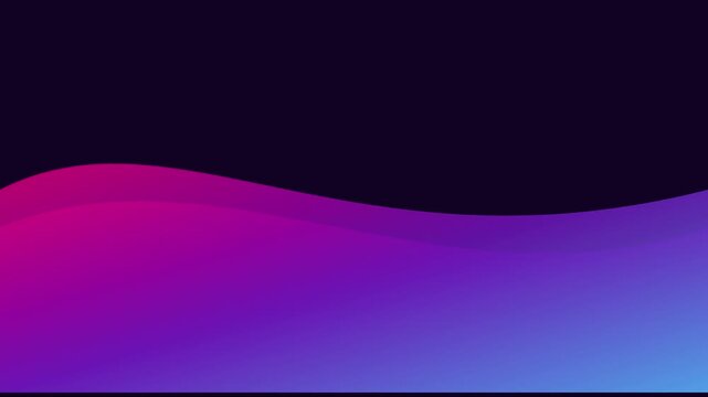 Abstract gradient wave background, with smooth motion, vibrant purple and, blue liquid flowing, curves for modern, digital and animation 4k