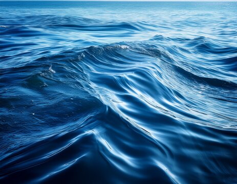 abstract background featuring soft blue water waves liquid ripple texture and calm ocean surface