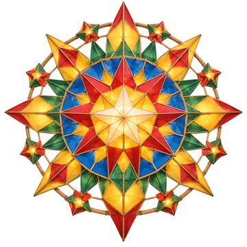 Colorful Filipino Giant Parol Festival Lantern