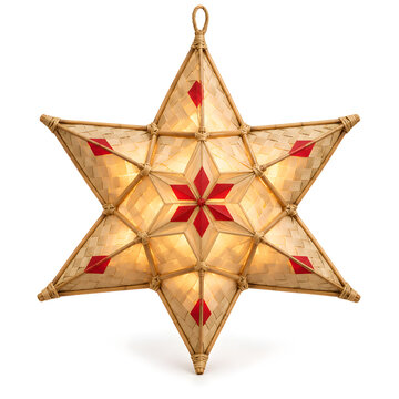Woven Nipa Palm Filipino Parol Christmas Lantern