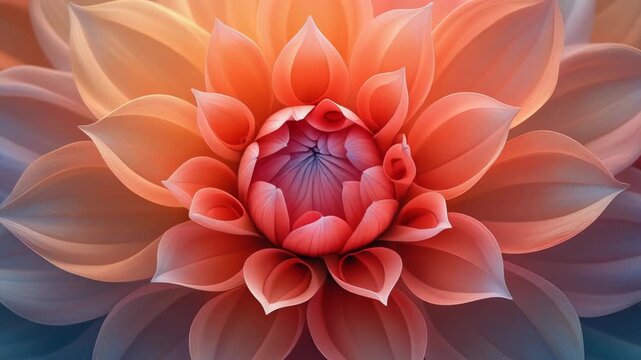 Abstract Blooming Pastel Flower 4K Generative AI