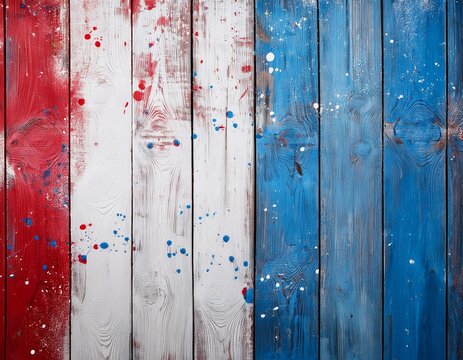 light red white and blue wooden wall in the style of light colors splattered paint