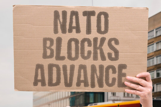 "NATO blocks advance" Military aid from allied coalition strengthens defensive positions significantly. ALLIANCE. MILITARY. SUPPORT. DEFENSE. COALITION.