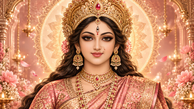 Goddess Durga Maa Durga Bhavani Mahakali Jagadamba Navratri Navadurga Mahanavami Durga Puja Vijayadashami Indian Festival