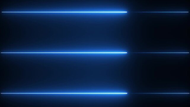 Blue laser light beams dynamically animate on dark background.