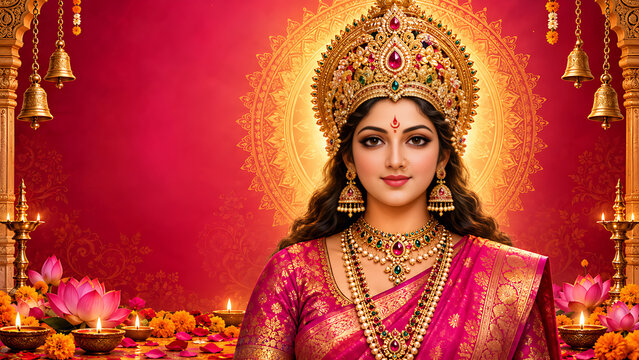 Durga Navadurga Mata Rani Maha Navratri Durga Puja Sharad Navratri Dussehra Vijayadashami Shakti Devi Indian Hindu Festival