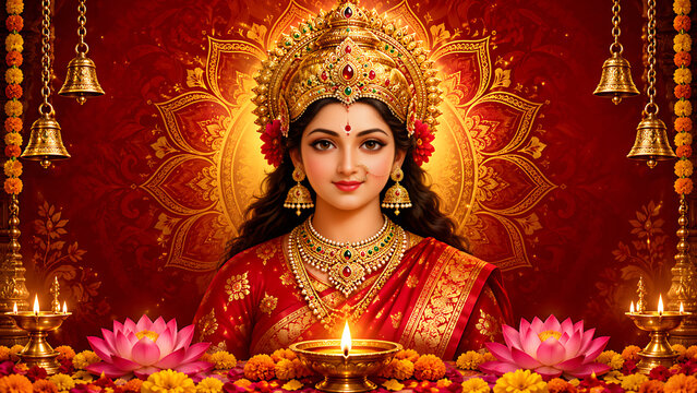 Goddess Durga Mahakali Jagadamba Bhavani Navratri Durga Navratri Sharad Navratri Durga Puja Mahanavami Vijayadashami Celebration
