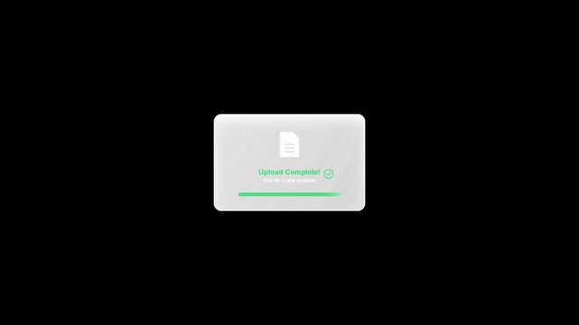 Software installation progress bar loading animation on black background.