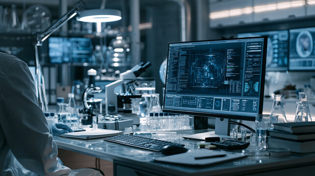 Synthetic biology design computer interface in laboratory setting