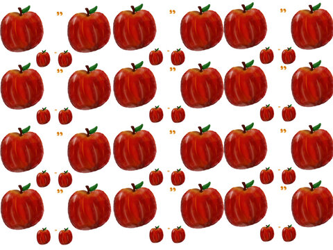 Apples are indeed beautiful, the red-orange color makes them even more attractive