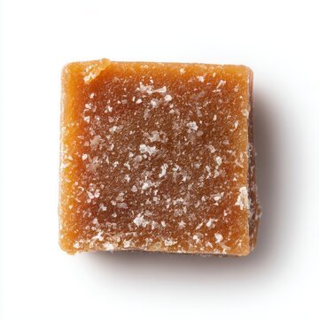Sri Lanka Awurudu dodol jaggery coconut milk sweet block isolated on a white background